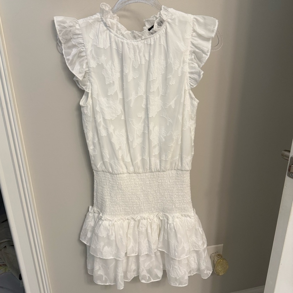 fab'rik Ivory Textured dress